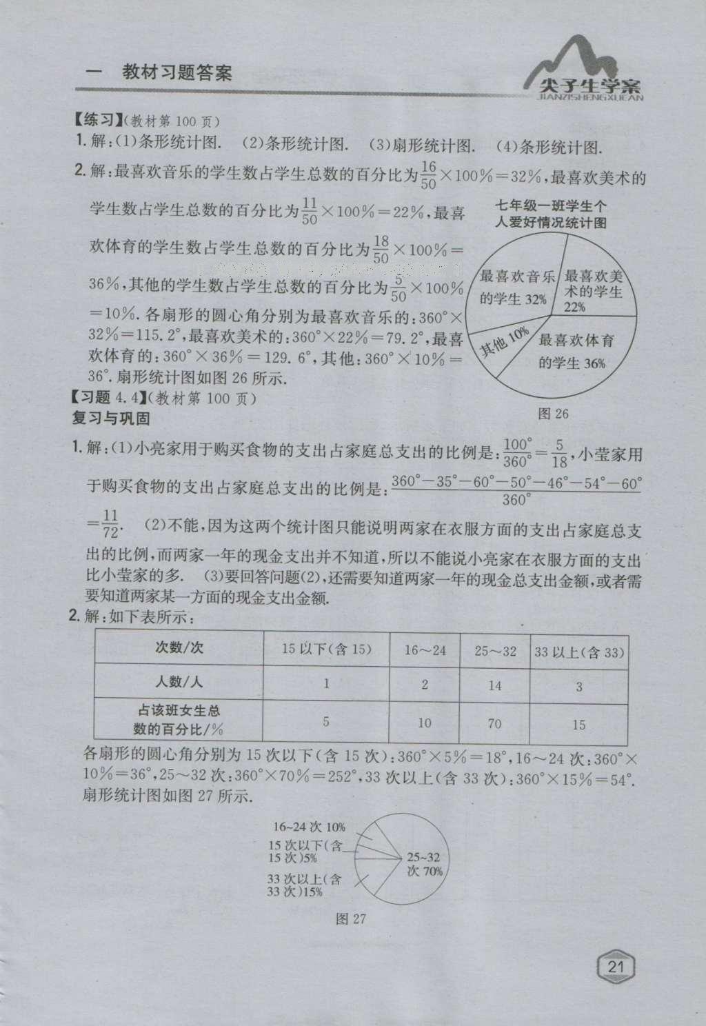 課本青島版七年級數(shù)學(xué)上冊 參考答案第20頁