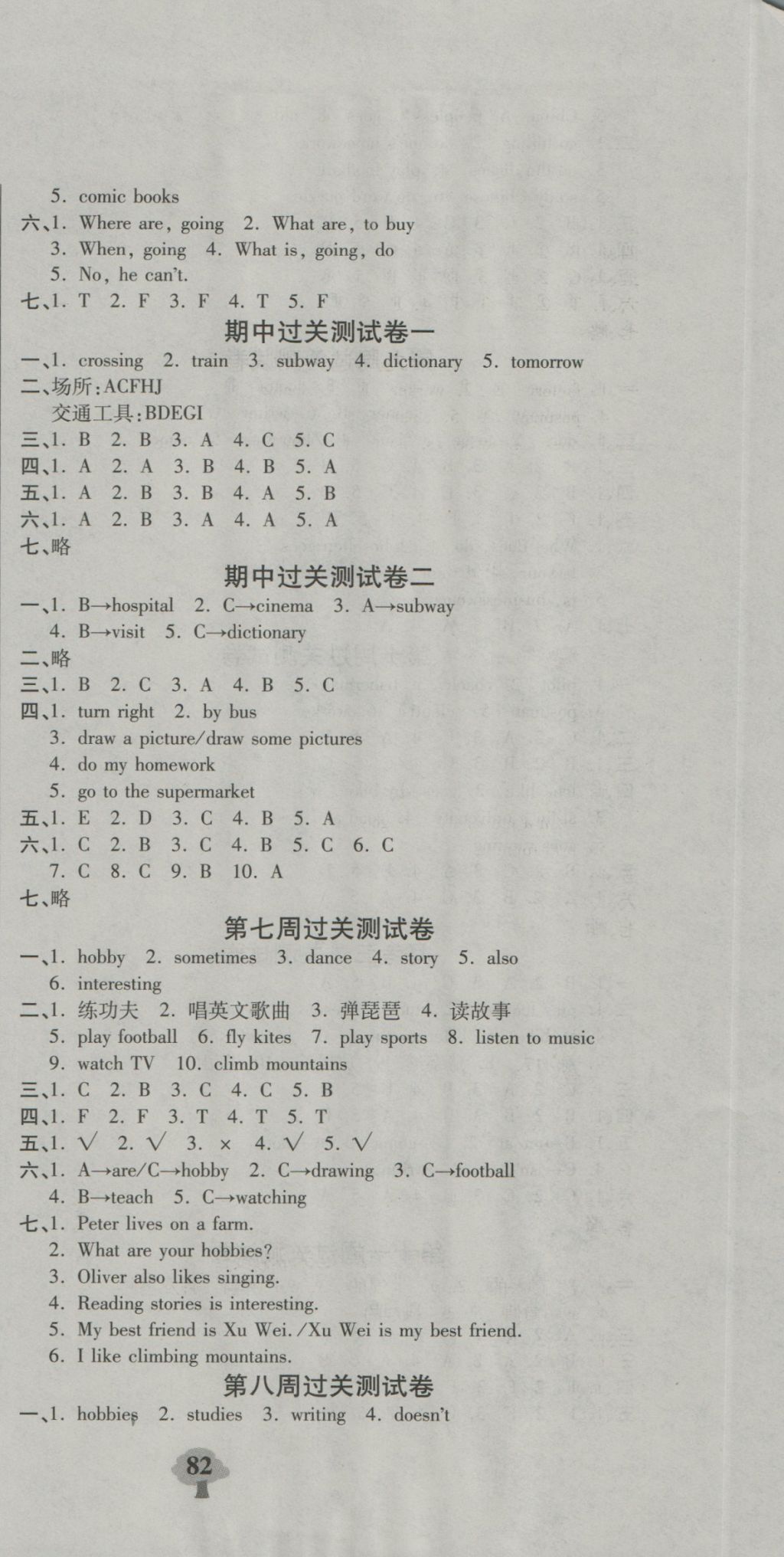 2016年名校百分卷六年級(jí)英語上冊人教版 名校百分卷第2頁