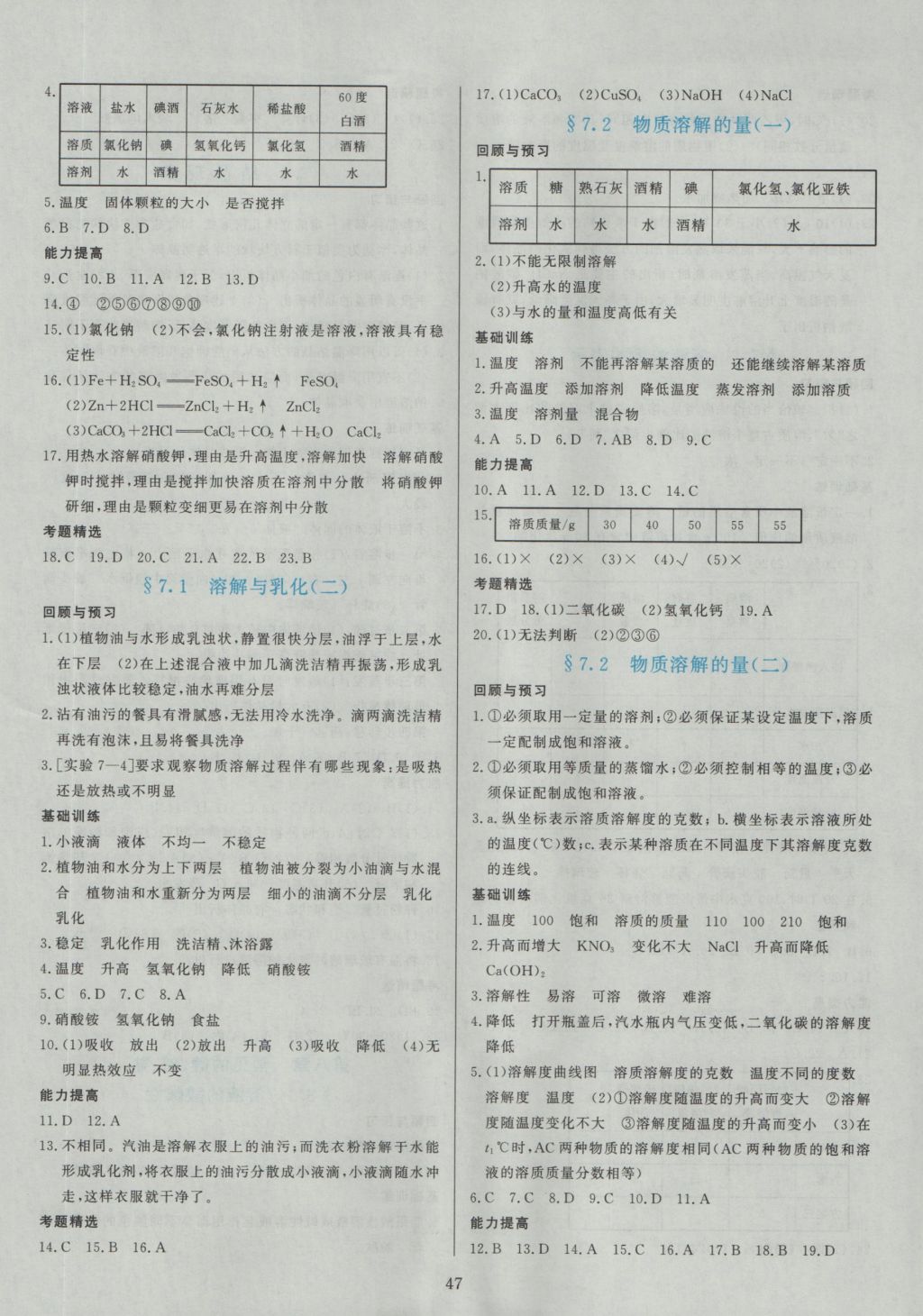 2016年多元評(píng)價(jià)與素質(zhì)提升九年級(jí)化學(xué)全一冊(cè)科粵版 參考答案第13頁(yè)