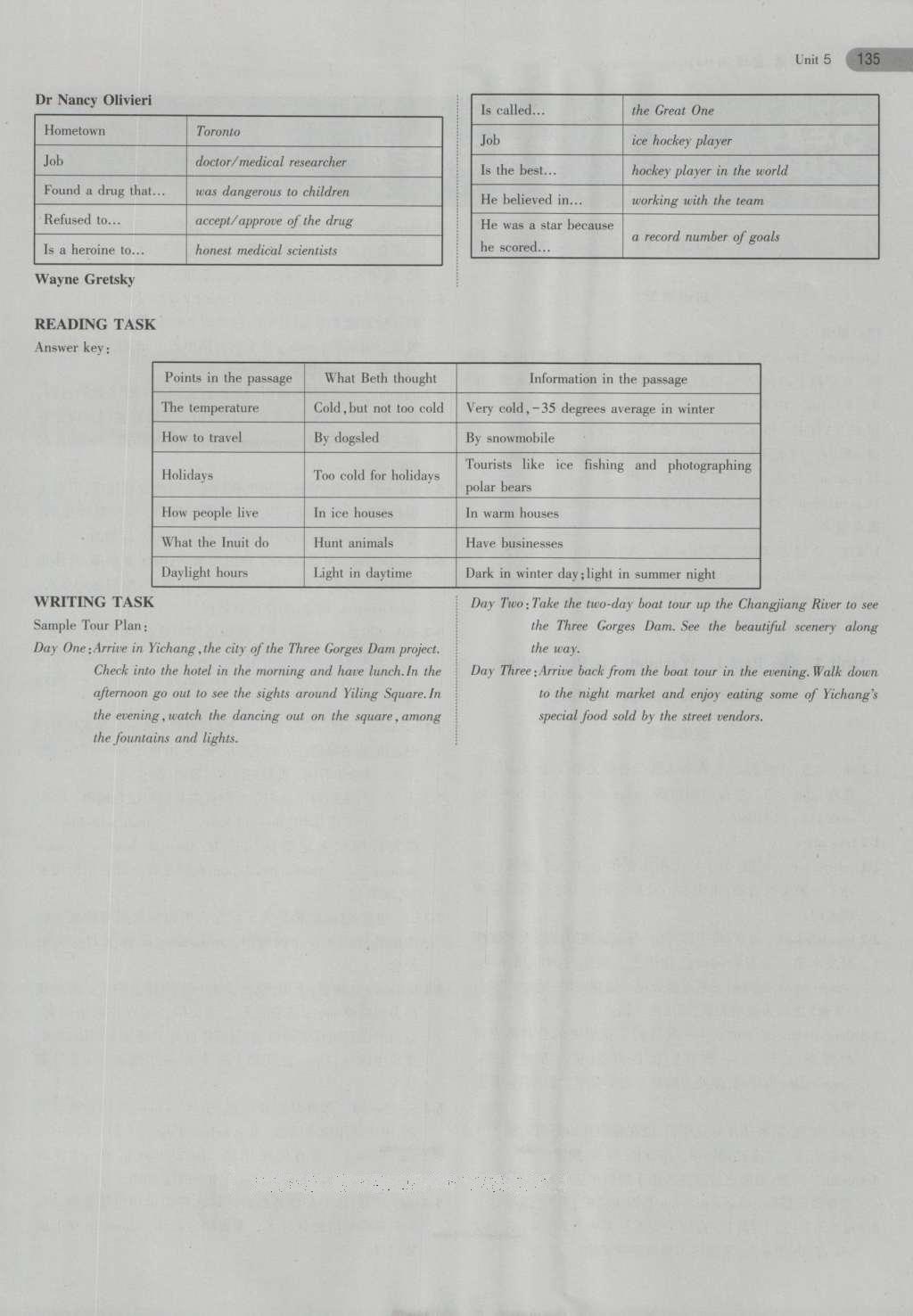 課本高中英語必修3人教版 參考答案第17頁