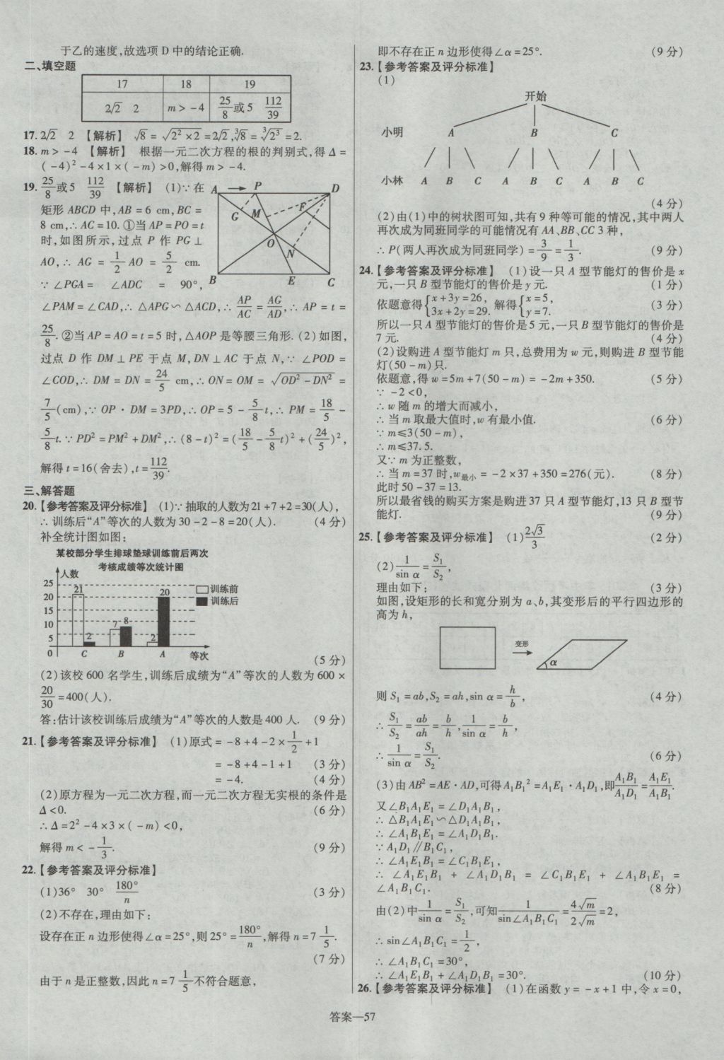 2017年金考卷河北中考45套匯編數(shù)學(xué)第5版 參考答案第57頁(yè)