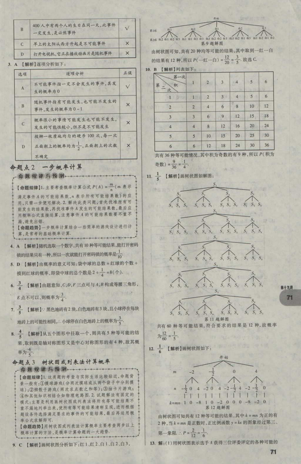 2017年中考真題分類卷數(shù)學(xué)第10年第10版 第一部分 基礎(chǔ)知識分類第71頁