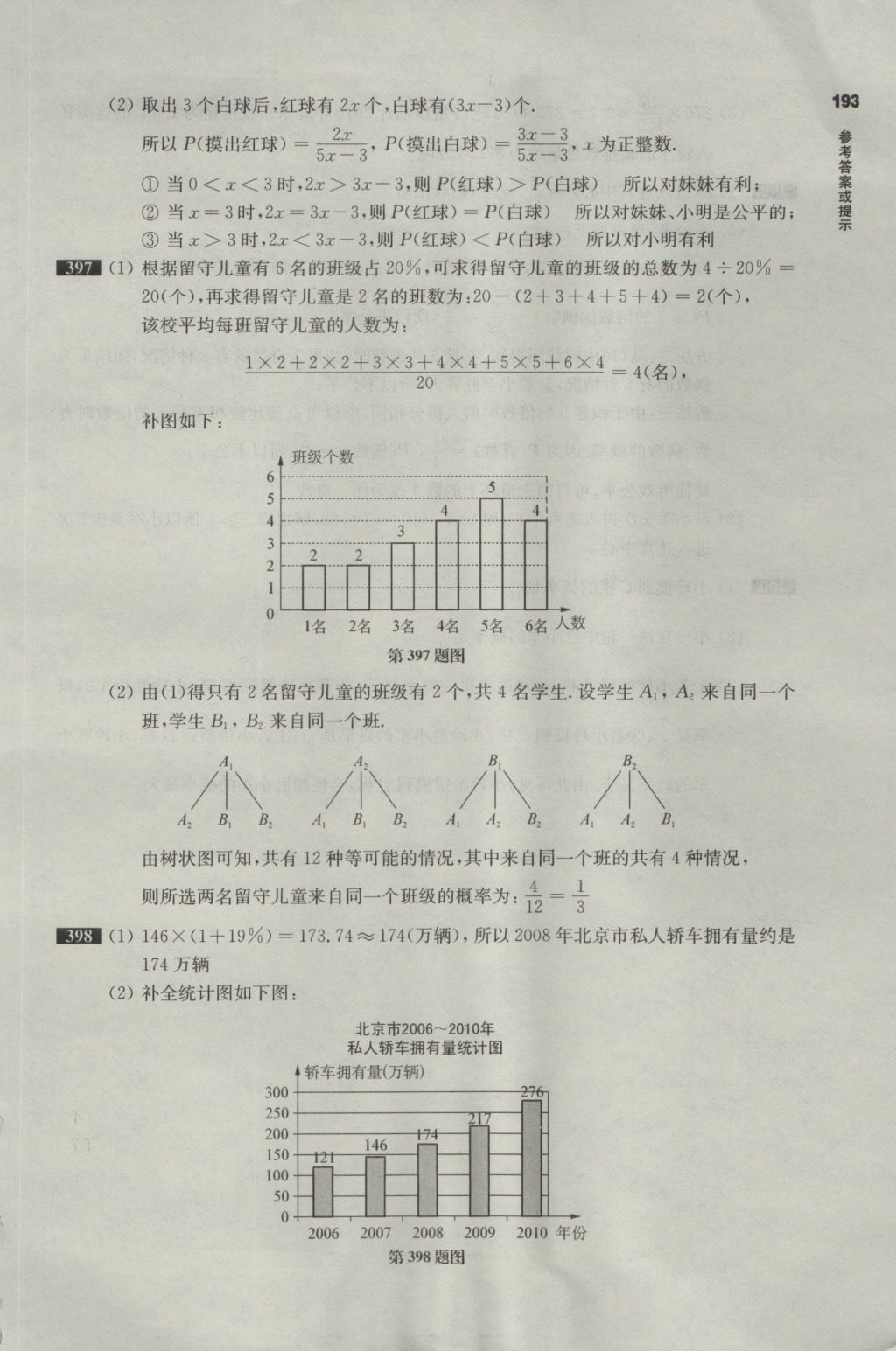 2017年百題大過關(guān)中考數(shù)學(xué)第二關(guān)核心題 參考答案第52頁