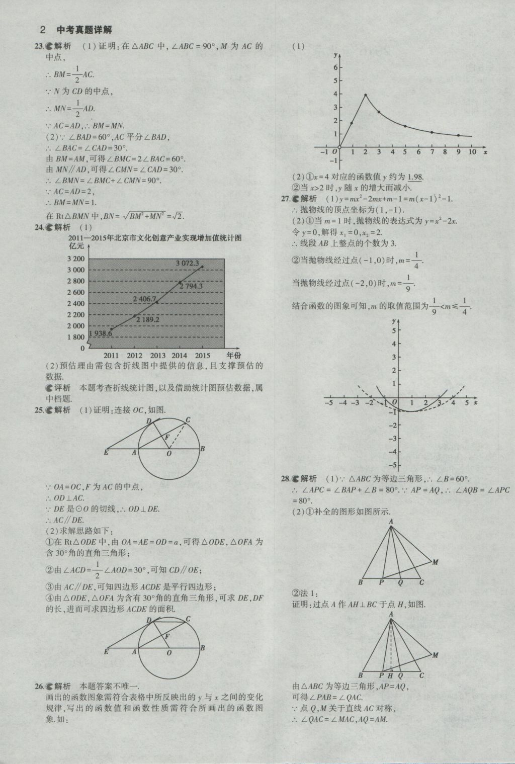 2017年53中考真題卷數(shù)學(xué) 參考答案第2頁