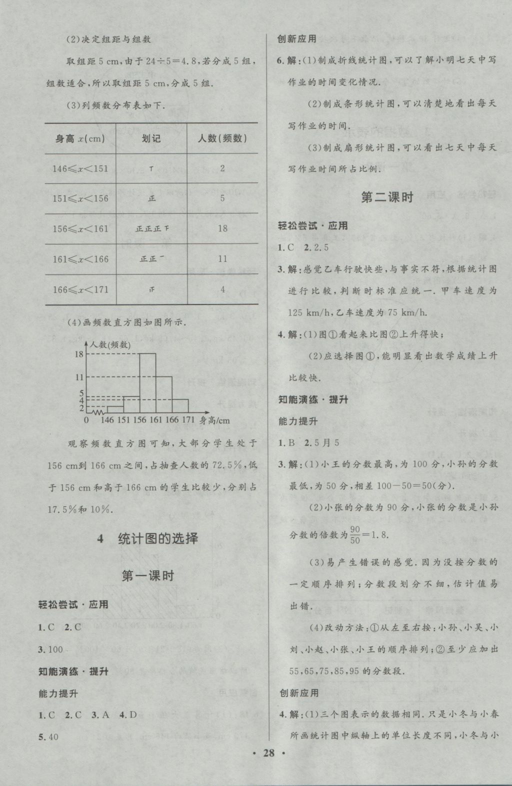 2016年初中同步测控优化设计七年级数学上册北师大版重庆专版 参考答案第14页