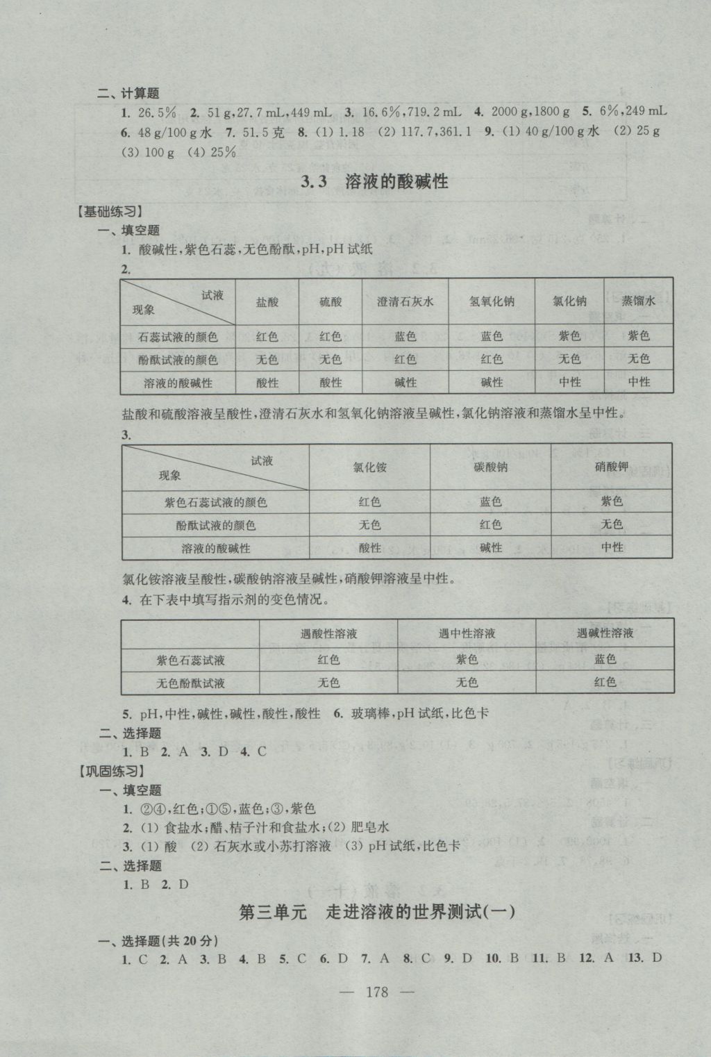 2016年優(yōu)化作業(yè)九年級化學(xué)上冊上海科學(xué)技術(shù)文獻出版社 參考答案第25頁