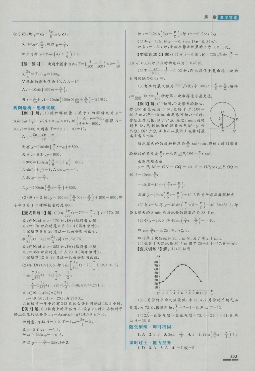 高中同步測控優(yōu)化設(shè)計數(shù)學(xué)必修4人教A版 參考答案第16頁