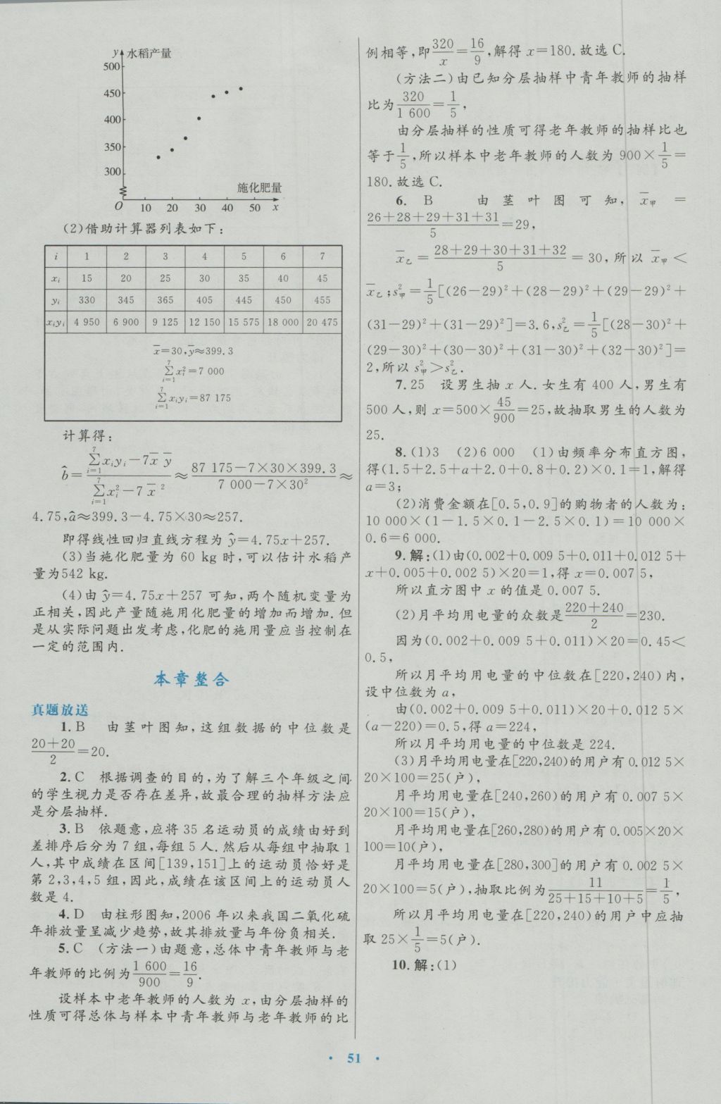 2017年高中同步测控优化设计数学必修3人教A版 参考答案第23页