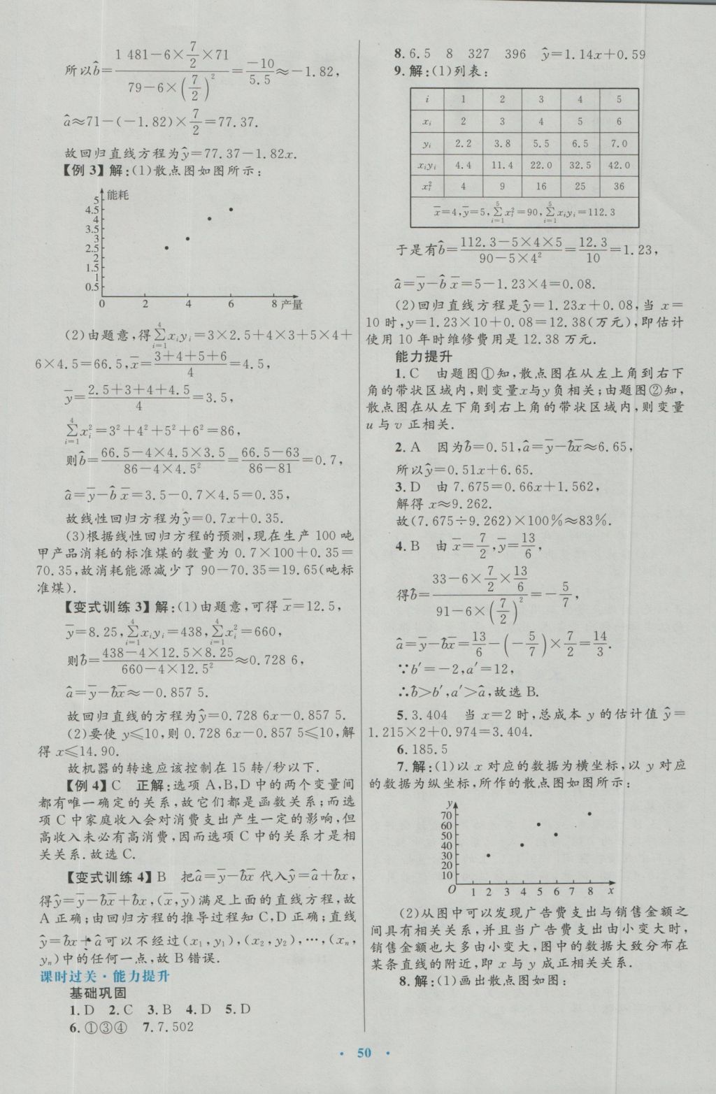 2017年高中同步测控优化设计数学必修3人教A版 参考答案第22页