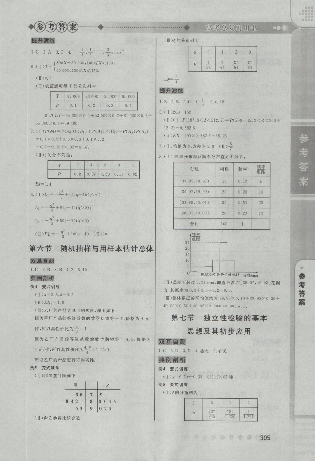 2017年高中總復(fù)習(xí)學(xué)海高手?jǐn)?shù)學(xué)理科 參考答案第19頁