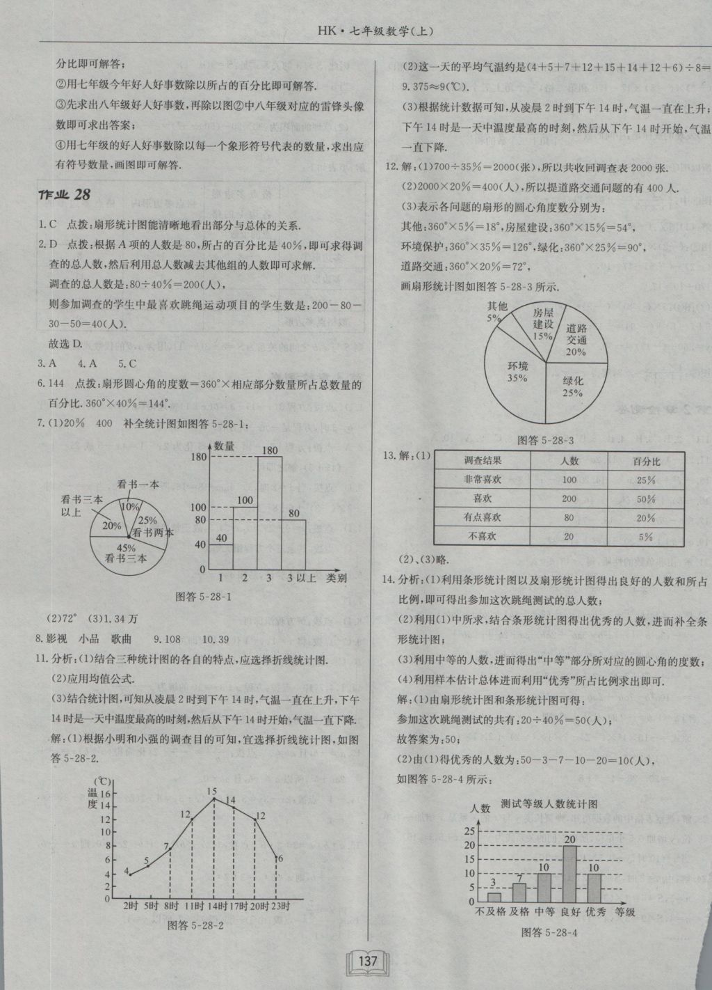 2016年啟東中學(xué)作業(yè)本七年級(jí)數(shù)學(xué)上冊滬科版 參考答案第25頁