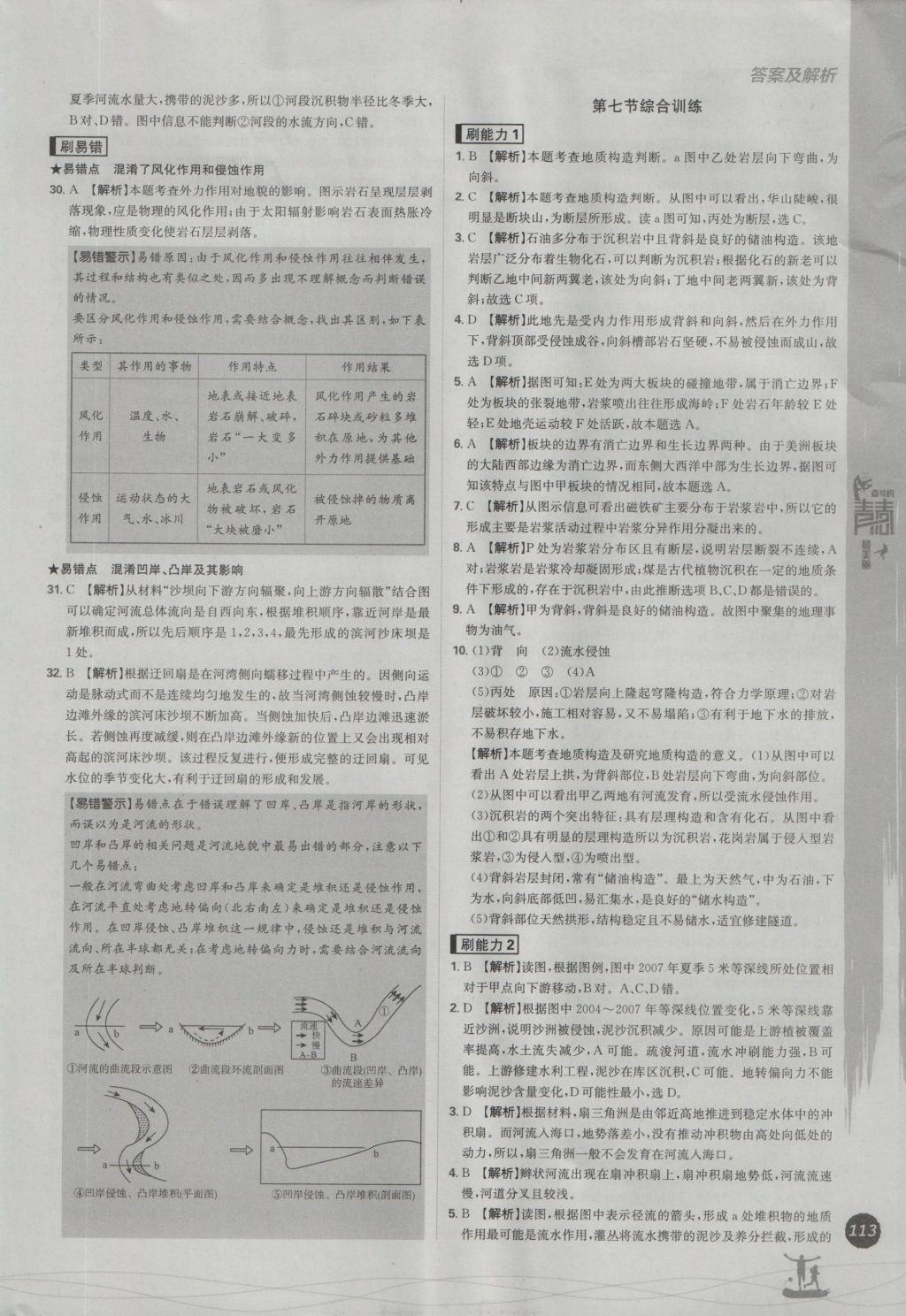 2016年高中必刷題地理必修1 參考答案第29頁