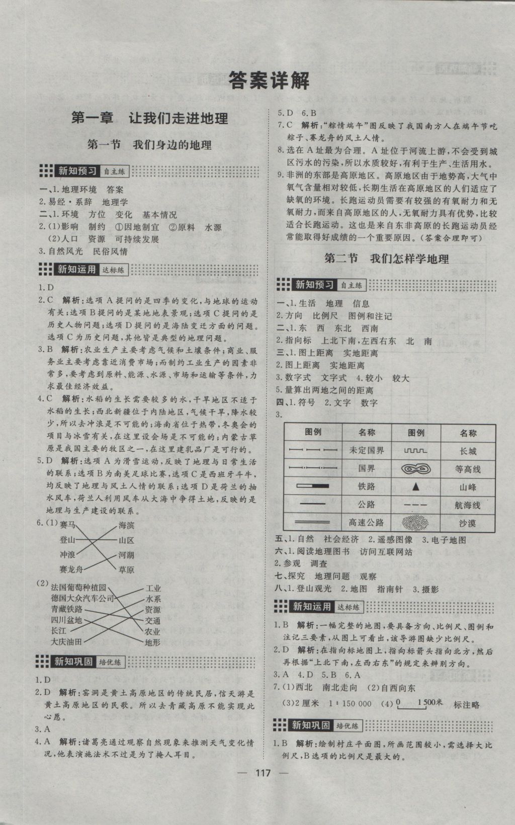 2016年練出好成績七年級地理上冊湘教版 參考答案第1頁