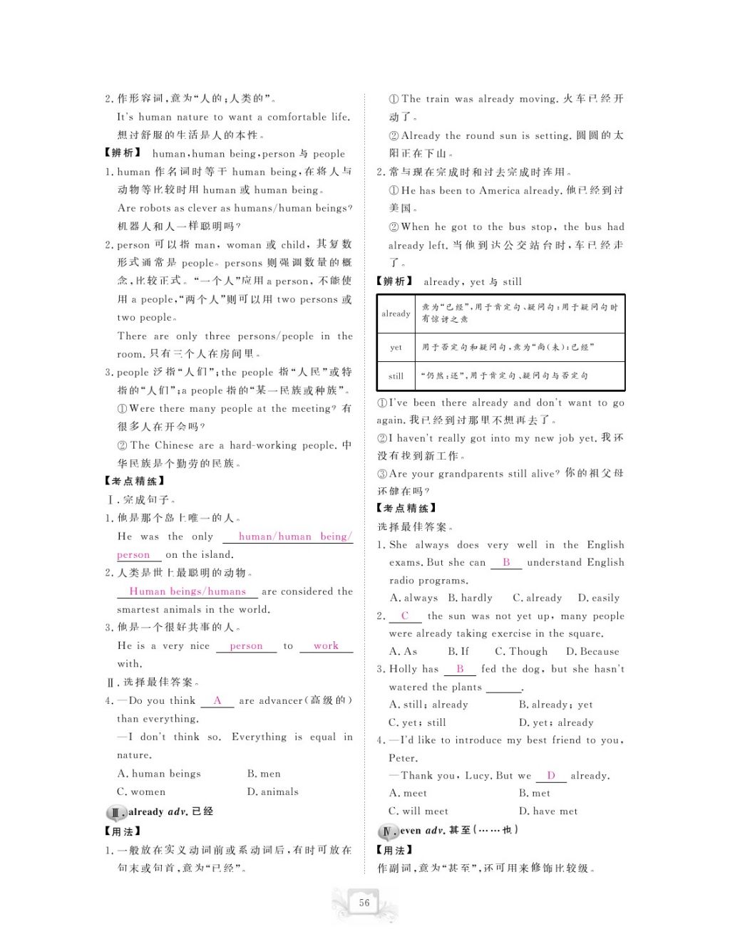 2017年芝麻開花中考方略英語 參考答案第59頁