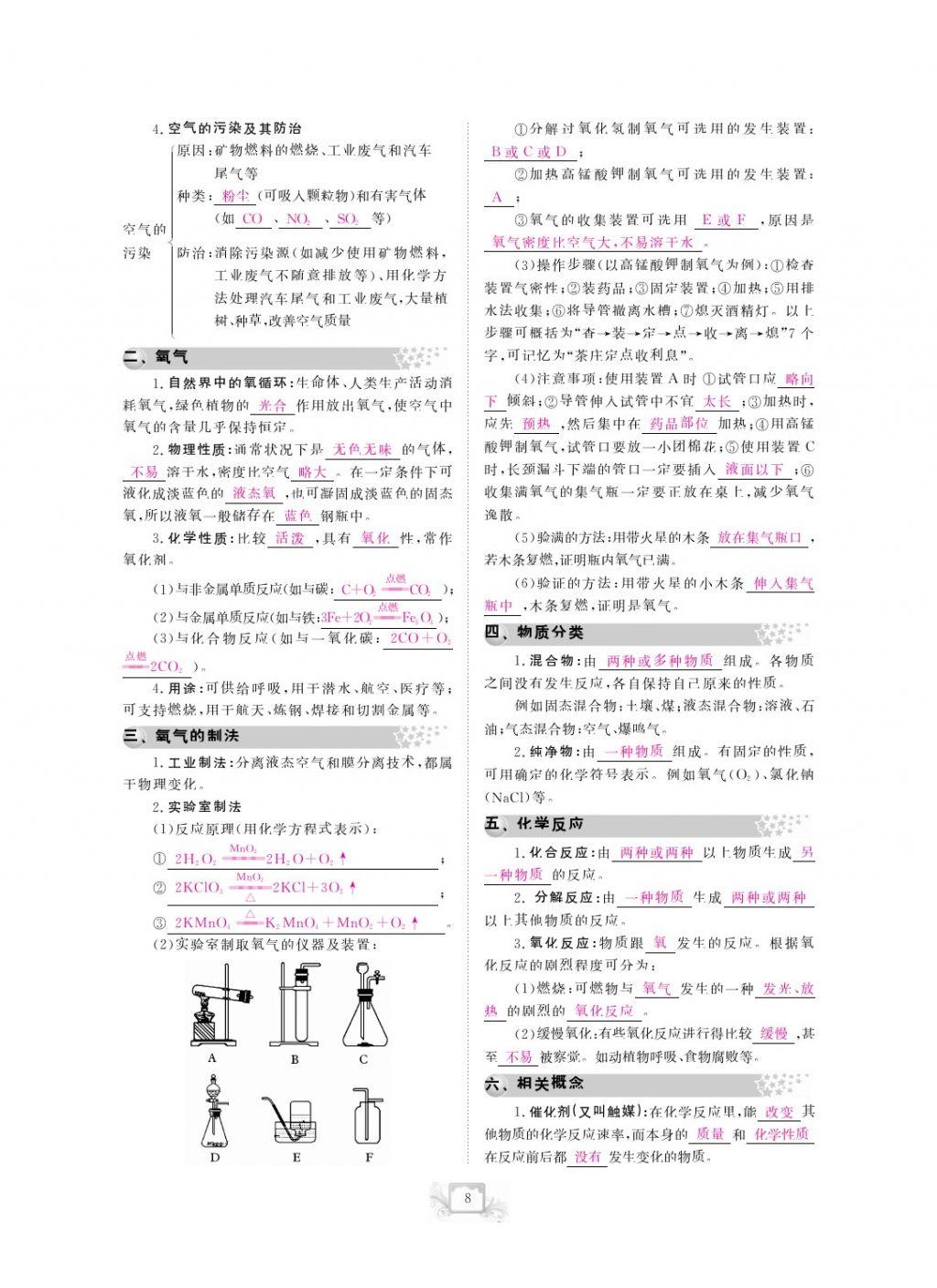 2017年芝麻開花中考方略化學(xué) 參考答案第11頁(yè)