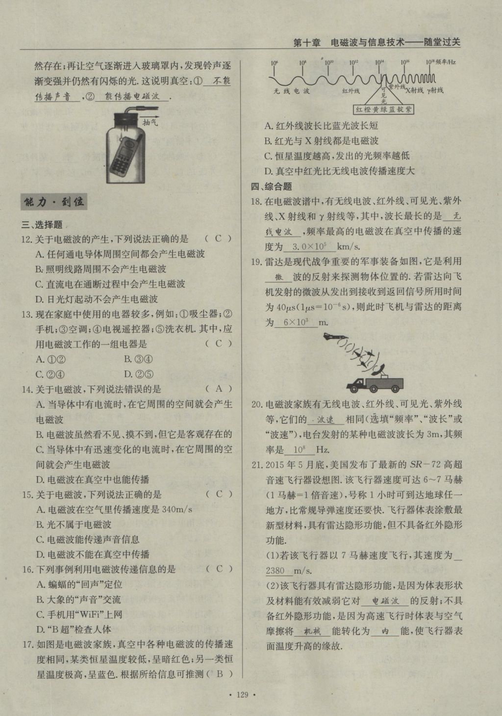 2016年物理風(fēng)向標(biāo)九年級(jí)全一冊(cè) 第十章 電磁波與信息技術(shù)第244頁(yè)