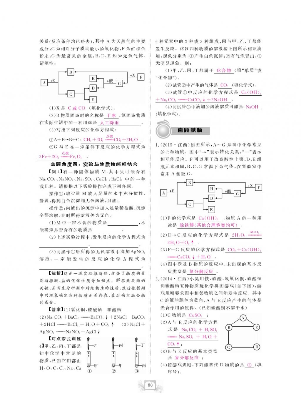 2017年芝麻開花中考方略化學(xué) 參考答案第83頁