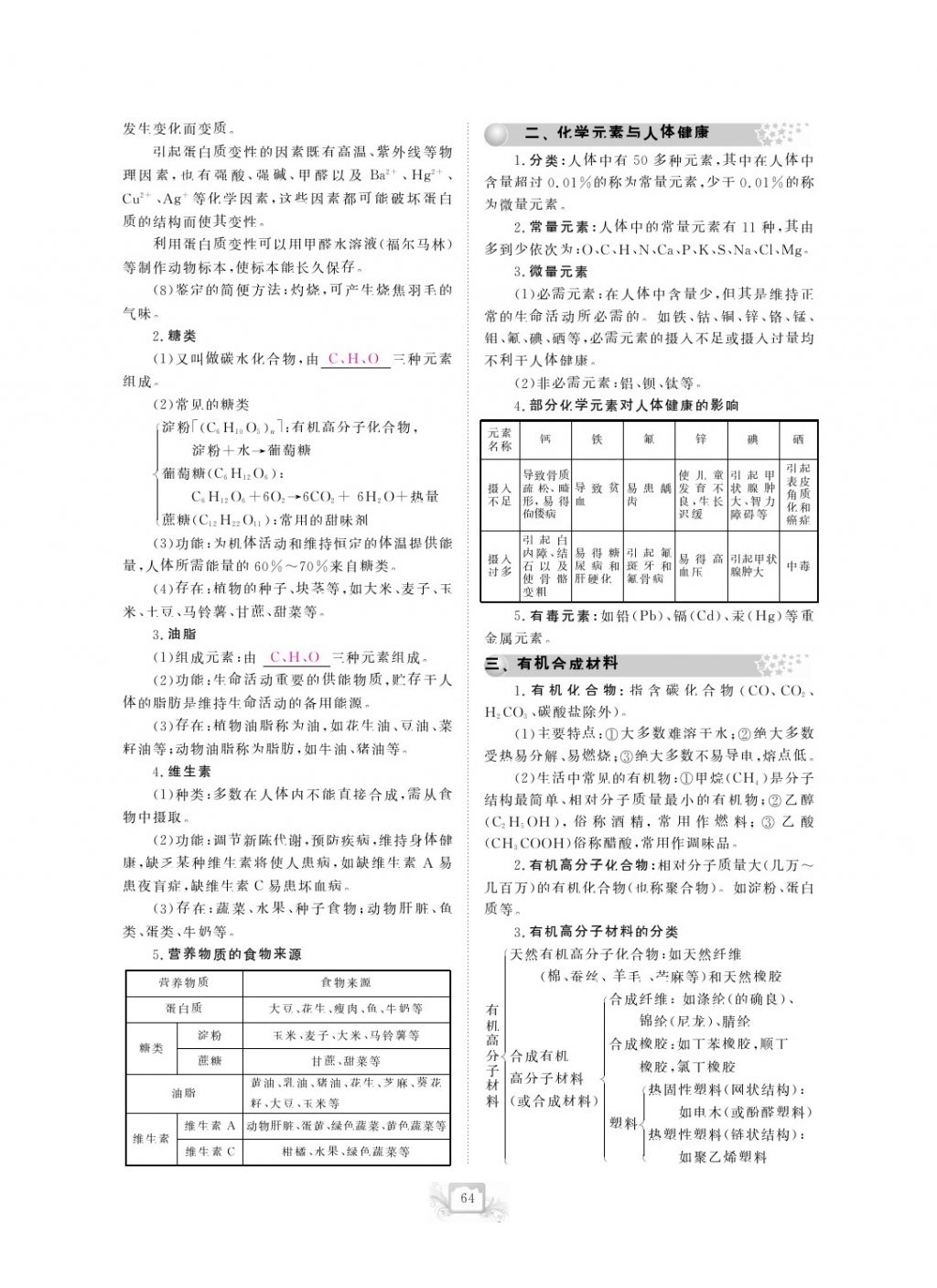 2017年芝麻開花中考方略化學(xué) 參考答案第67頁