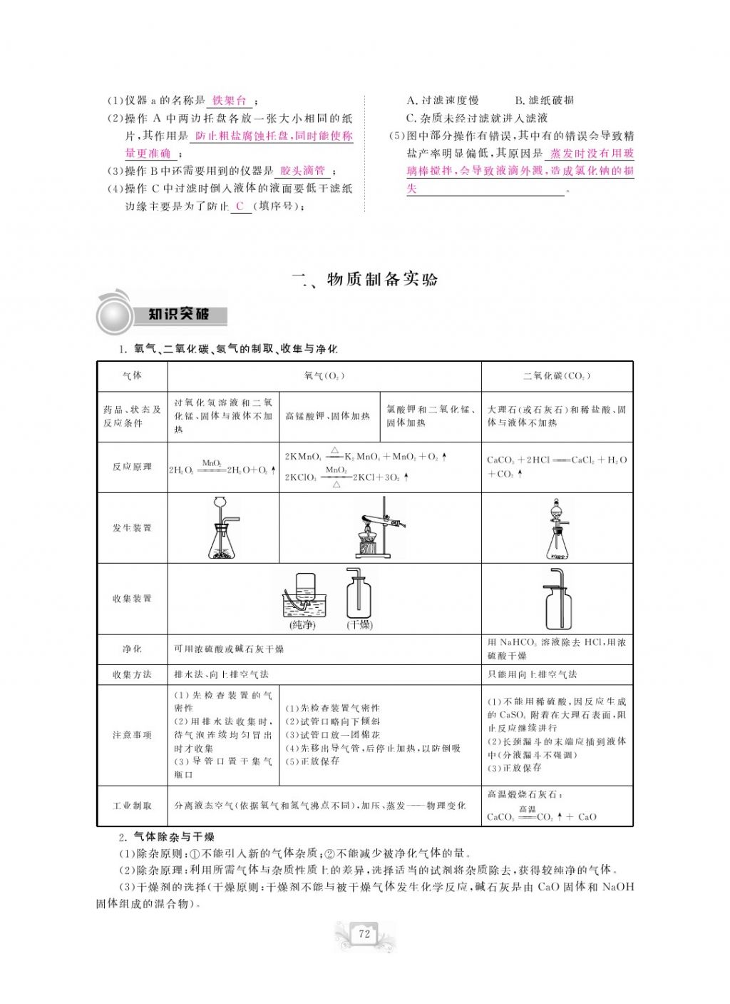 2017年芝麻開花中考方略化學 參考答案第75頁