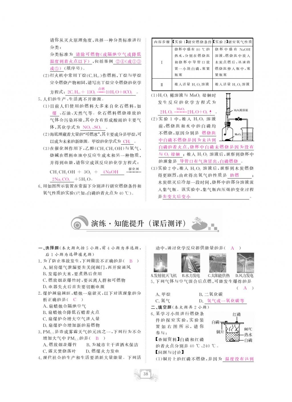 2017年芝麻開花中考方略化學 參考答案第41頁