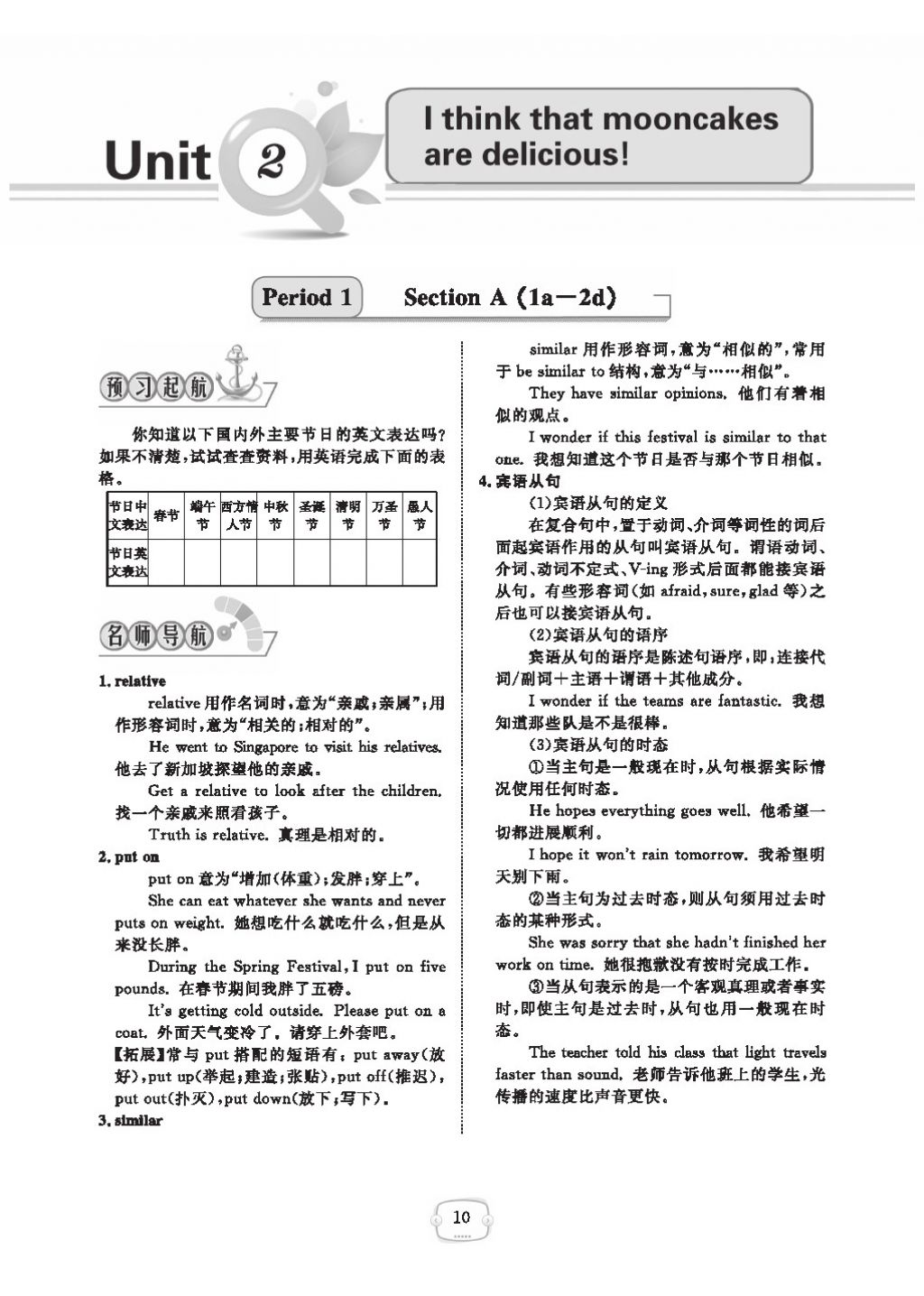 2016領(lǐng)航新課標練習冊九年級英語全一冊人教版 參考答案第14頁