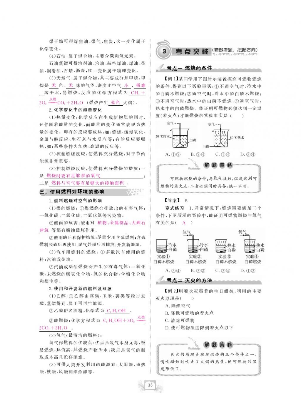 2017年芝麻開花中考方略化學(xué) 參考答案第39頁