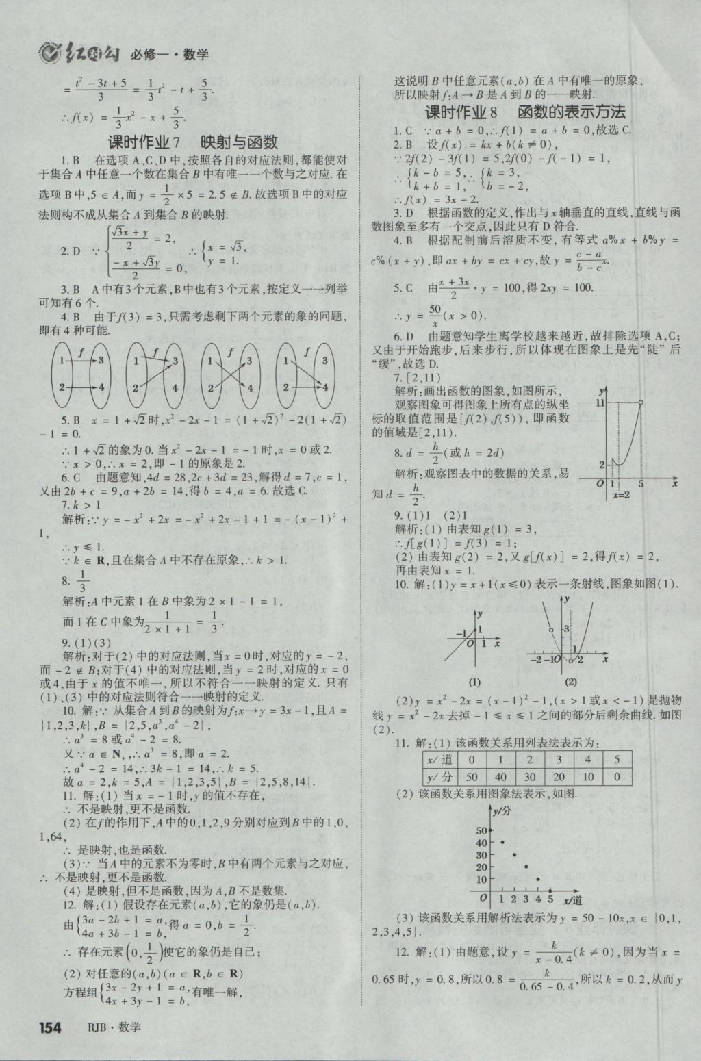 紅對勾講與練第1選擇高中數(shù)學(xué)必修1人教B版 參考答案第30頁