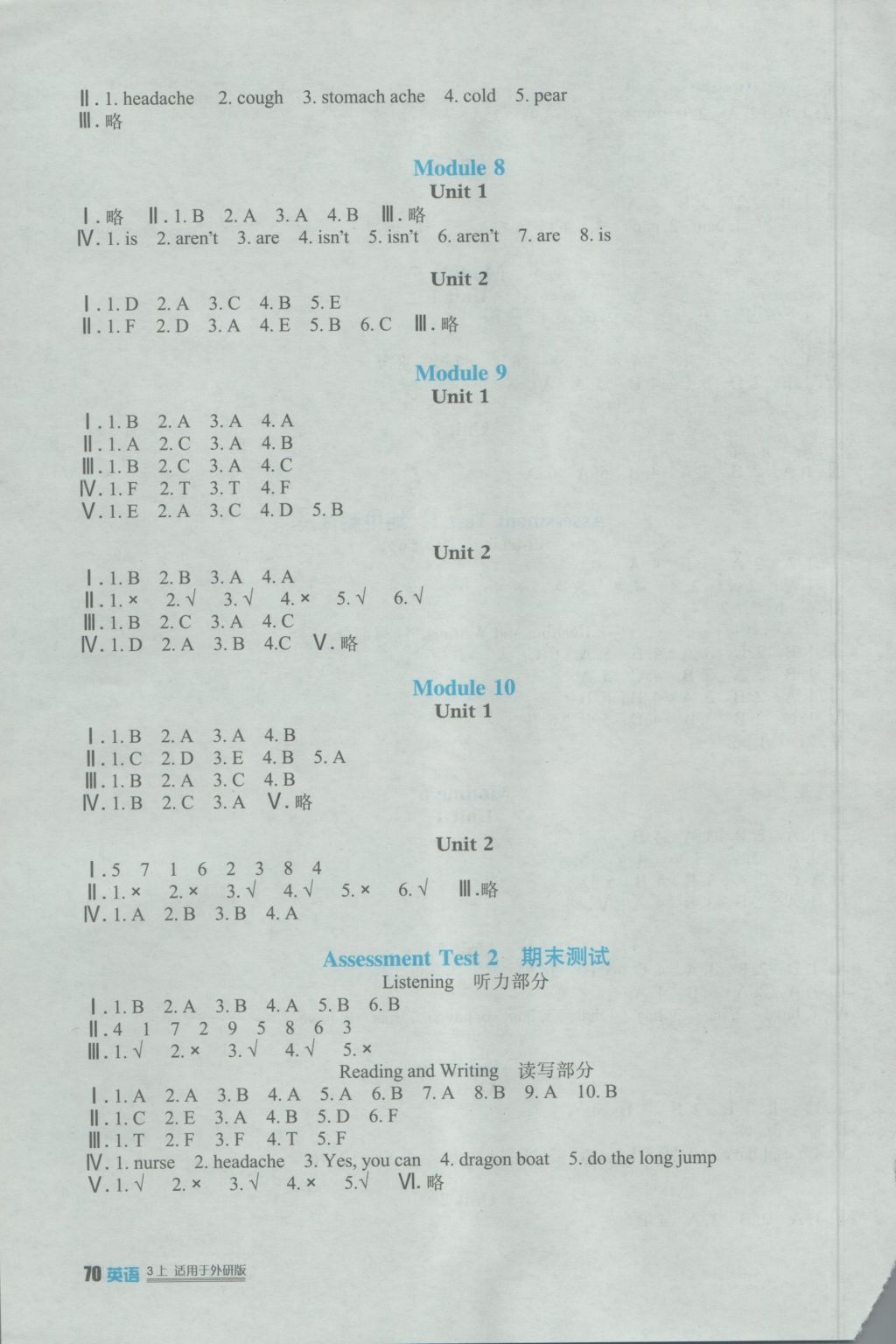 2016年新課標(biāo)小學(xué)生學(xué)習(xí)實(shí)踐園地三年級(jí)英語(yǔ)上冊(cè)外研版一起 參考答案第3頁(yè)