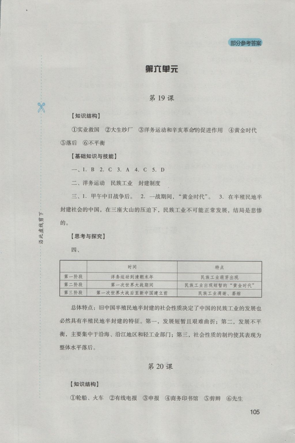 2016年新课程实践与探究丛书八年级中国历史上册人教版 参考答案第15页