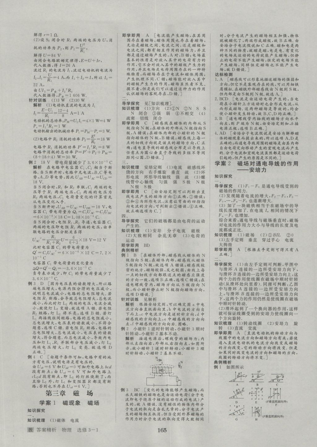 步步高學(xué)案導(dǎo)學(xué)與隨堂筆記物理選修3-1教科版 參考答案第13頁