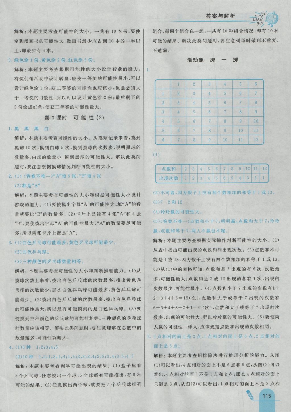 2016年七彩練霸五年級(jí)數(shù)學(xué)上冊(cè)人教版 參考答案第27頁