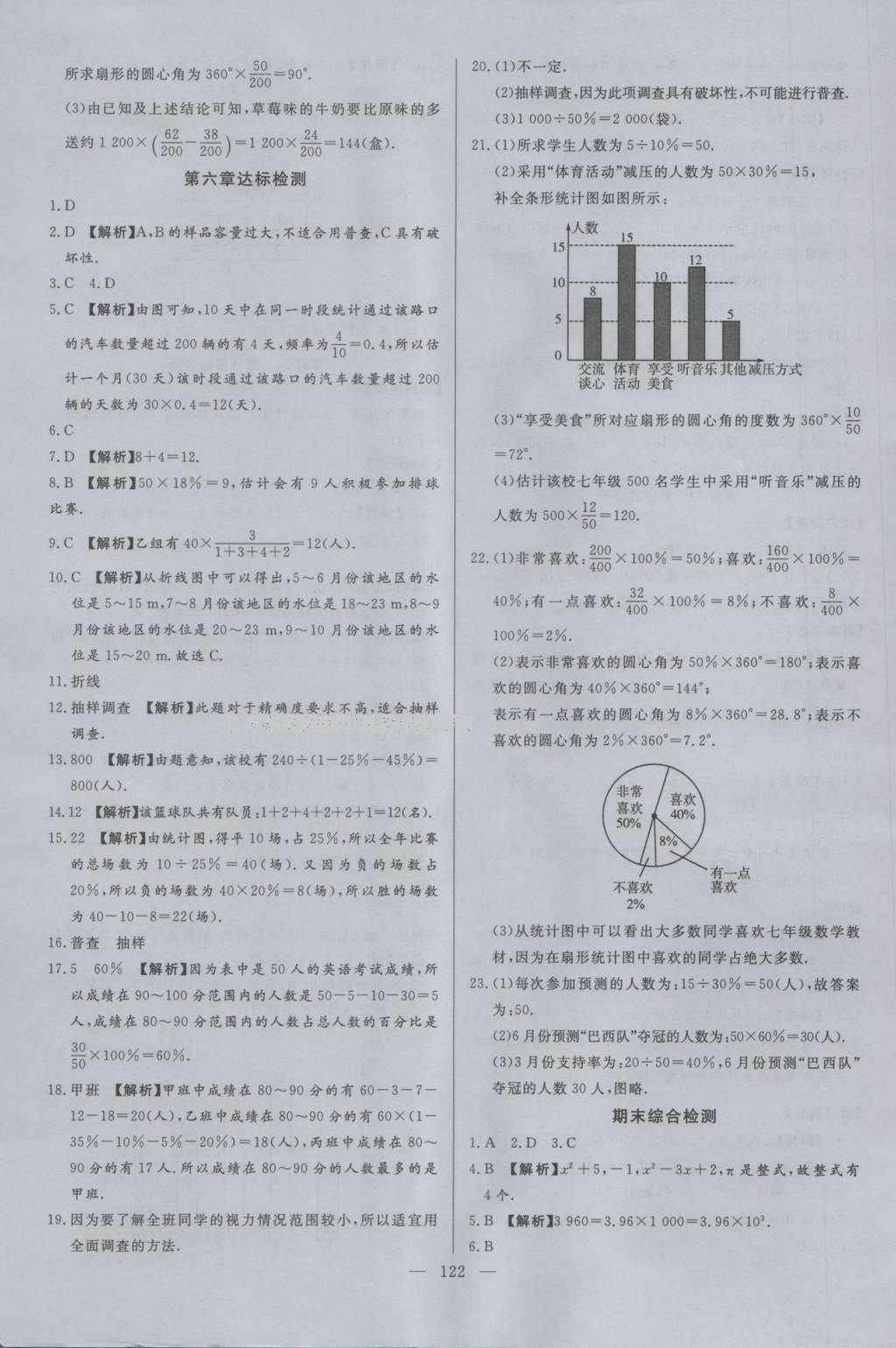 2016年學(xué)考A加同步課時(shí)練七年級(jí)數(shù)學(xué)上冊(cè)北師大版 參考答案第21頁