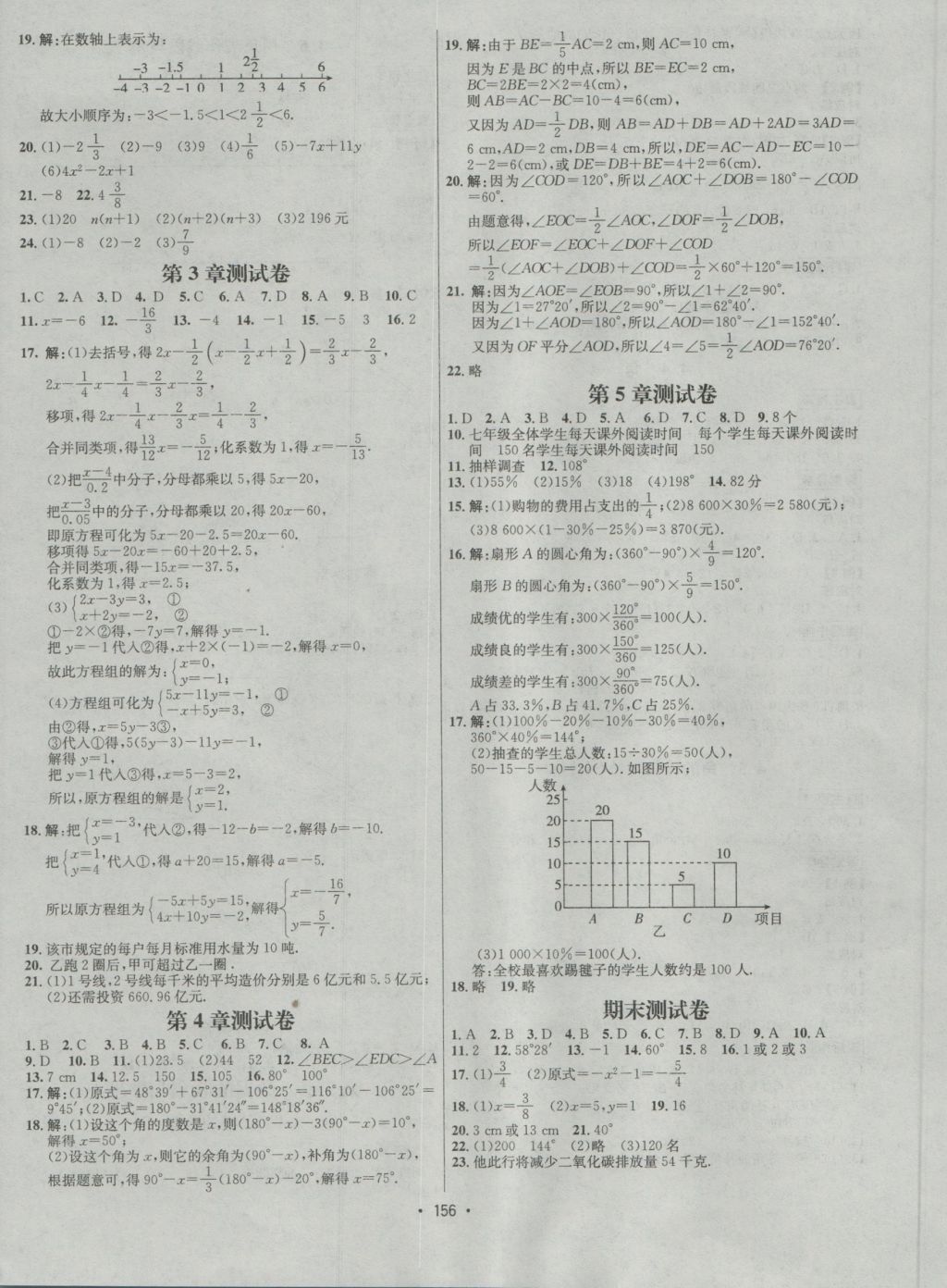 2016年優(yōu)學(xué)名師名題七年級(jí)數(shù)學(xué)上冊(cè)滬科版 參考答案第12頁(yè)