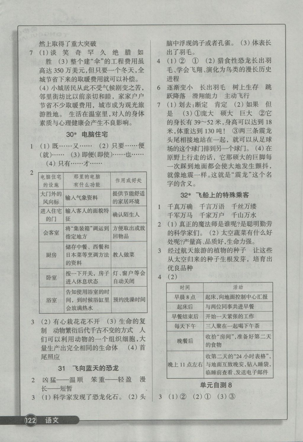 2016年同步練習(xí)四年級語文上冊人教版浙江教育出版社 參考答案第7頁