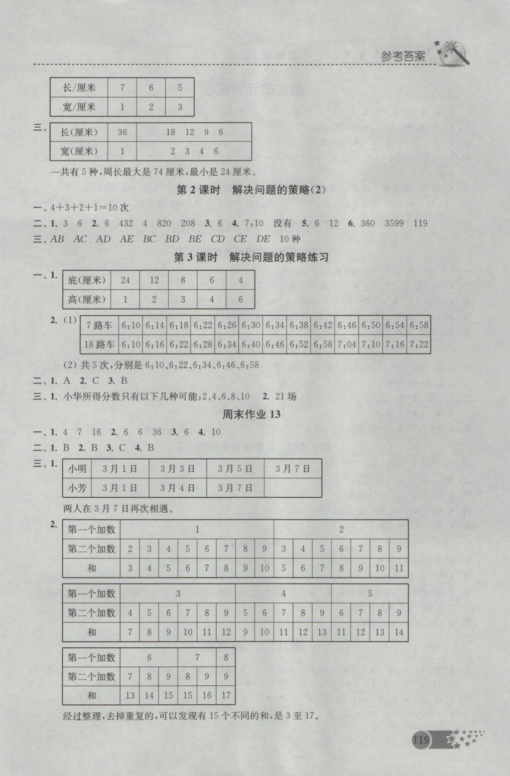 2016年名師點(diǎn)撥課時(shí)作業(yè)本五年級(jí)數(shù)學(xué)上冊(cè)蘇科版 參考答案第12頁(yè)