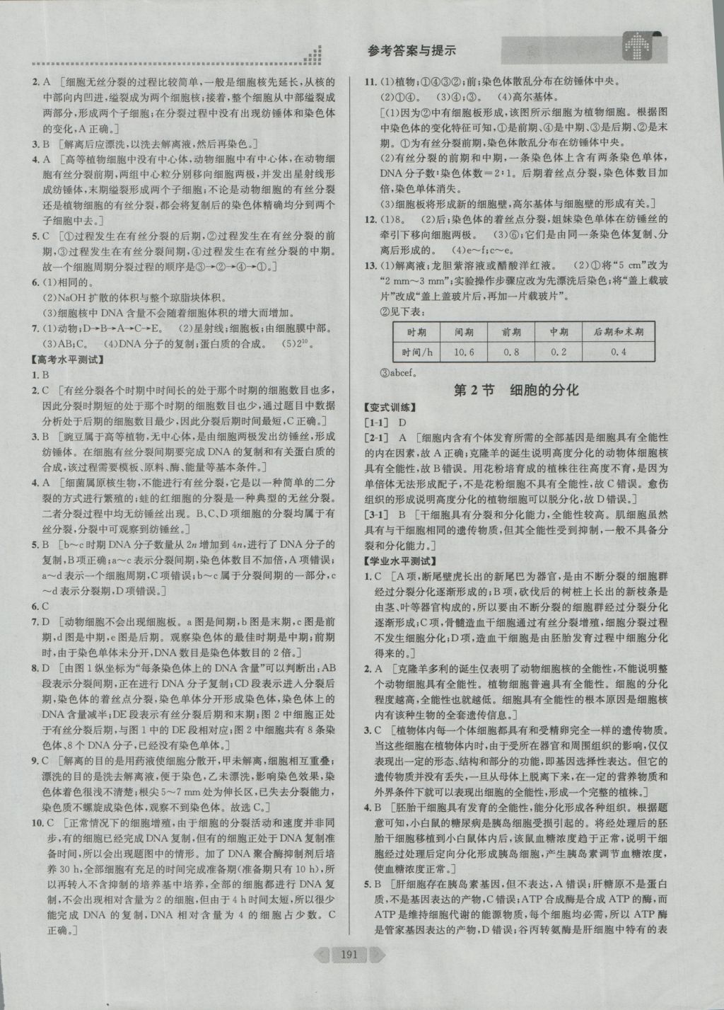 考點同步解讀高中生物必修1第四版 參考答案與提示第27頁