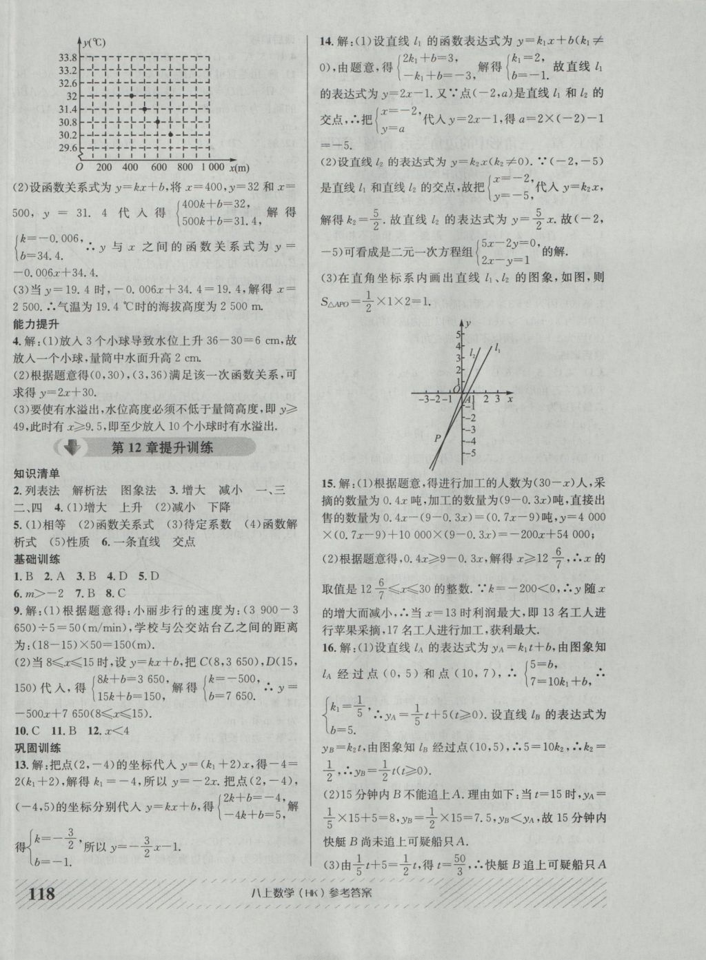 2016年原創(chuàng)講練測課優(yōu)新突破八年級數(shù)學(xué)上冊滬科版 參考答案第6頁