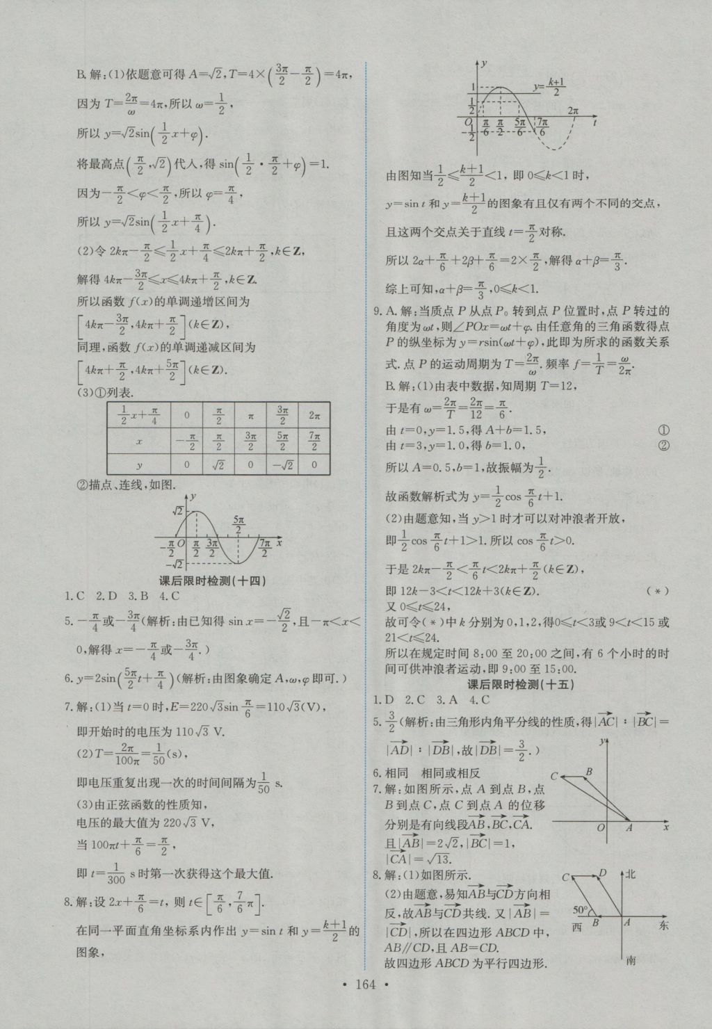 2016年能力培養(yǎng)與測試數(shù)學(xué)必修4人教A版 參考答案第29頁