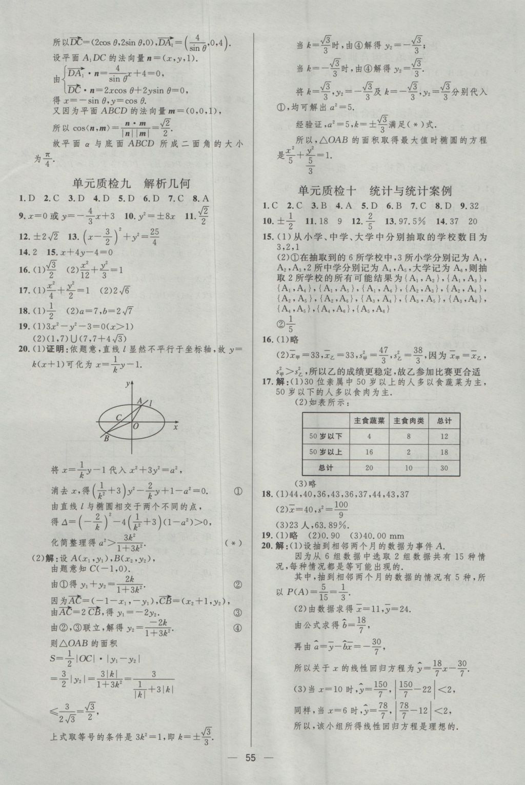 2017年高中總復習優(yōu)化設計理科數(shù)學天津?qū)０?nbsp;參考答案第54頁