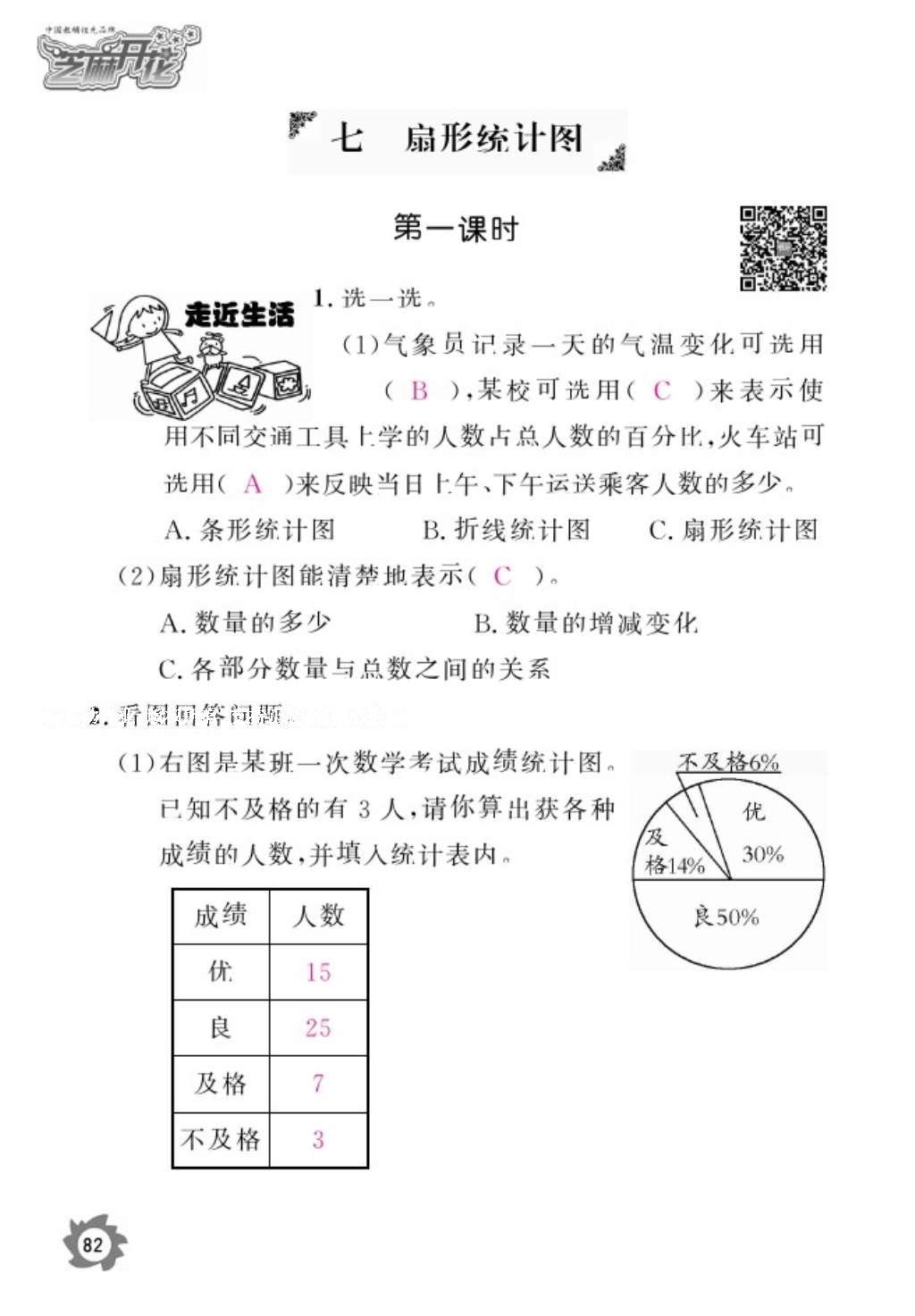 2016年數(shù)學(xué)作業(yè)本六年級(jí)上冊(cè)人教版江西教育出版社 參考答案第84頁