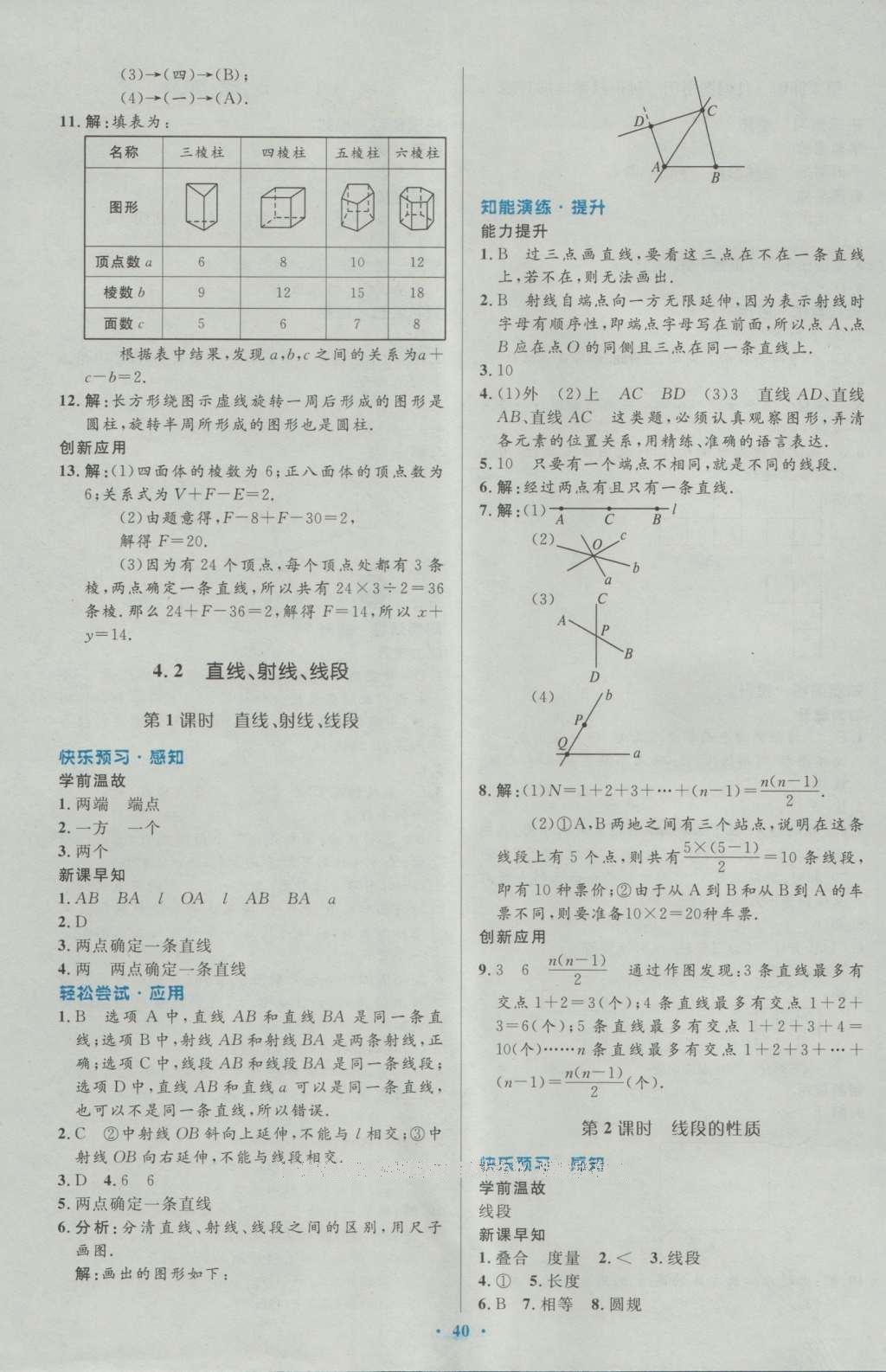 2016年初中同步测控优化设计七年级数学上册人教版 参考答案第27页