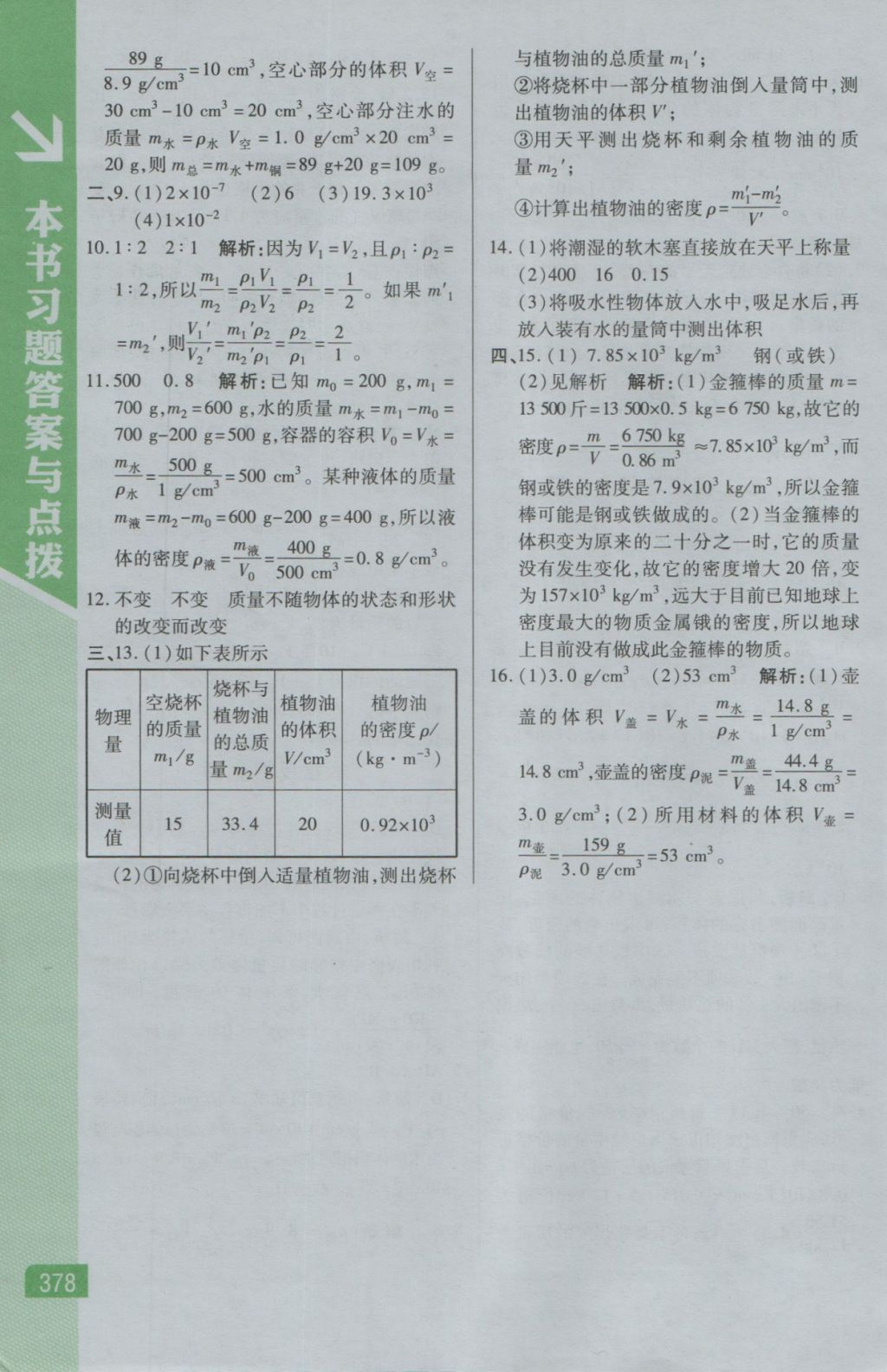 2016年倍速學(xué)習(xí)法八年級物理上冊人教版 參考答案第20頁