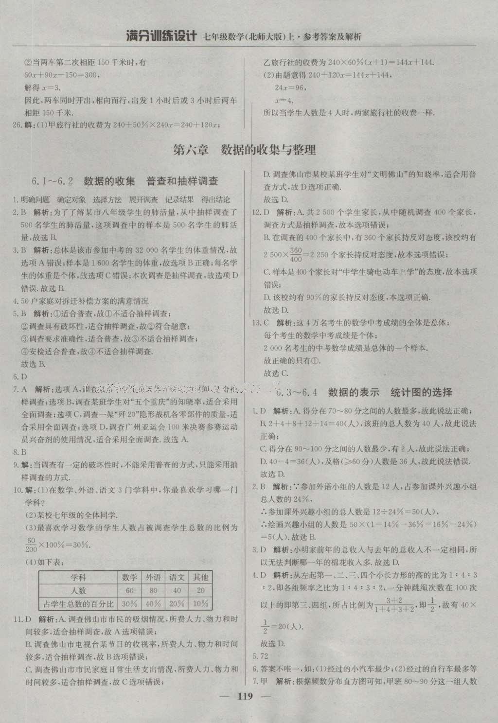 2016年滿分訓(xùn)練設(shè)計(jì)七年級(jí)數(shù)學(xué)上冊北師大版 參考答案第24頁