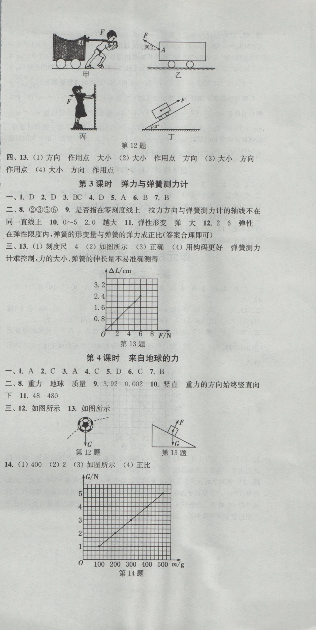 2016年通城学典活页检测八年级物理上册沪科版 参考答案第9页