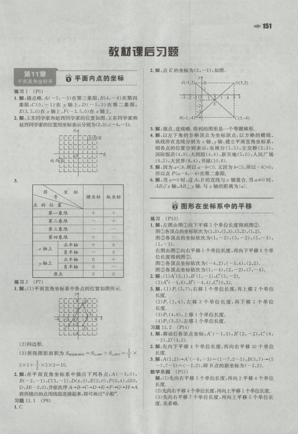 2016年一本初中數(shù)學(xué)八年級上冊滬科版 參考答案第37頁