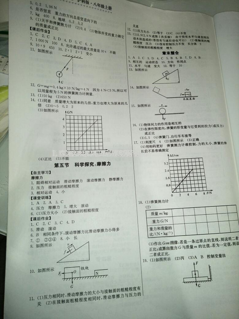 2016年家庭作業(yè)八年級(jí)物理上冊(cè)滬科版貴州科技出版社 第6頁(yè)