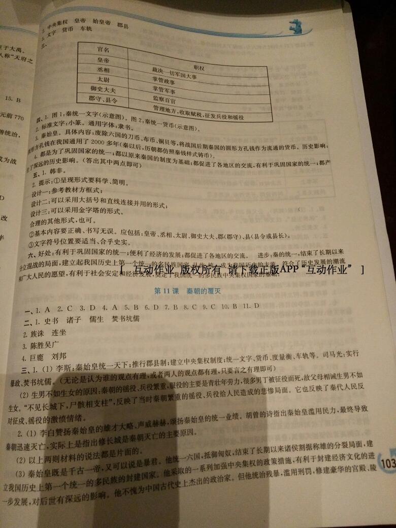 2016年新課程學(xué)習(xí)指導(dǎo)七年級(jí)中國(guó)歷史上冊(cè)華師大版 第11頁(yè)