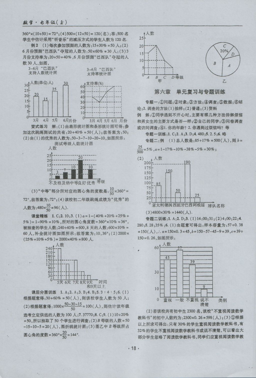 2016年理科愛好者七年級數(shù)學(xué)上冊第1期 參考答案第17頁