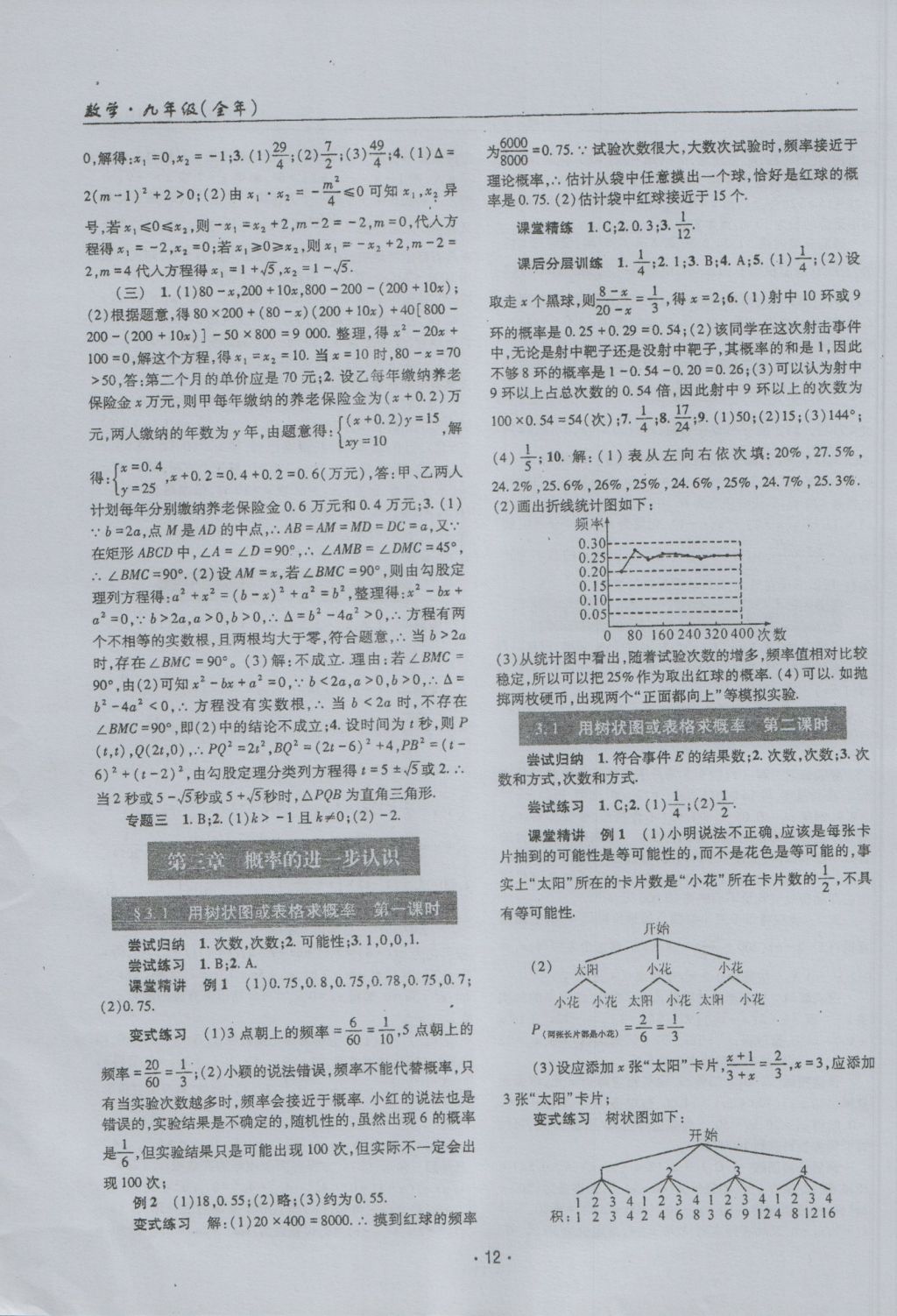 2016年理科愛好者九年級數(shù)學全一冊第9-10期 參考答案第11頁