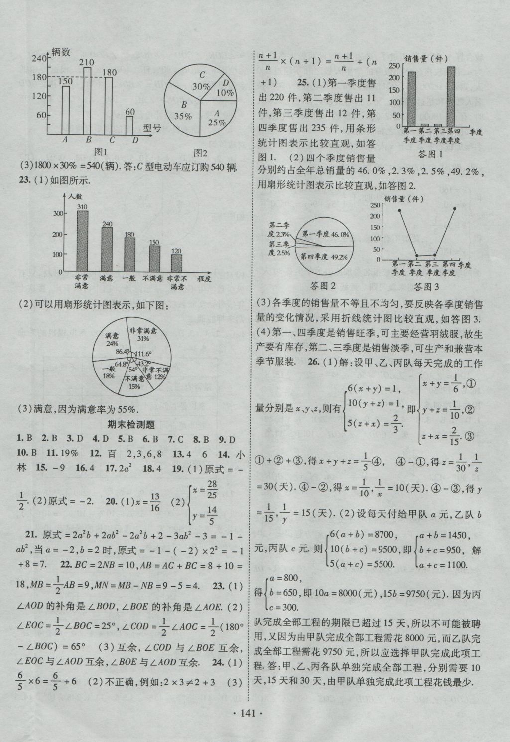 2016年暢優(yōu)新課堂七年級(jí)數(shù)學(xué)上冊(cè)滬科版 參考答案第16頁(yè)